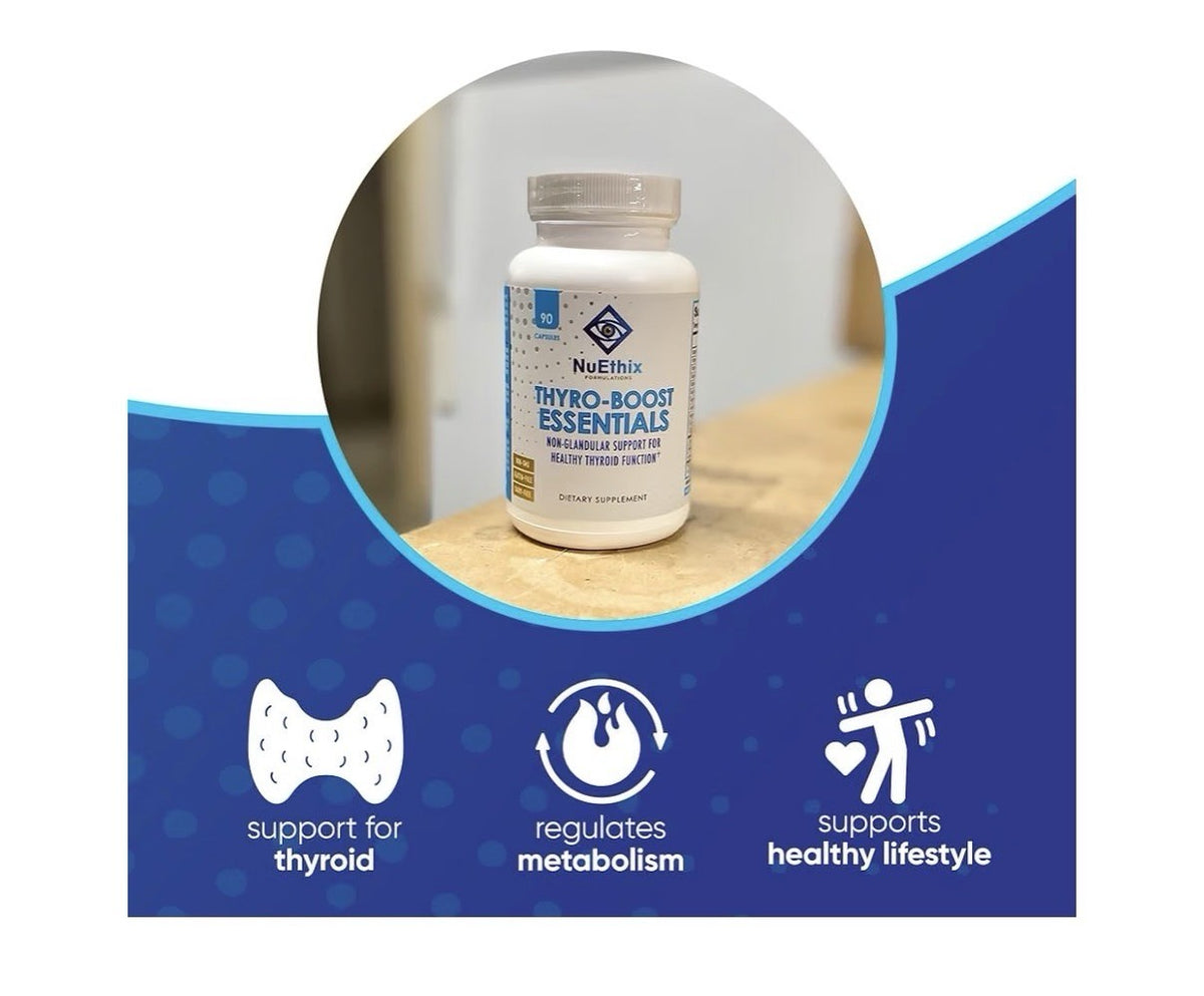NuEthix Thyro-Boost Essentials Thyroid Nutrient Support 90 Capsules