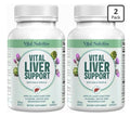 2 Pack VITAL NUTRITIVE Vital Liver Support Cleanse Detox Repair Supplement
