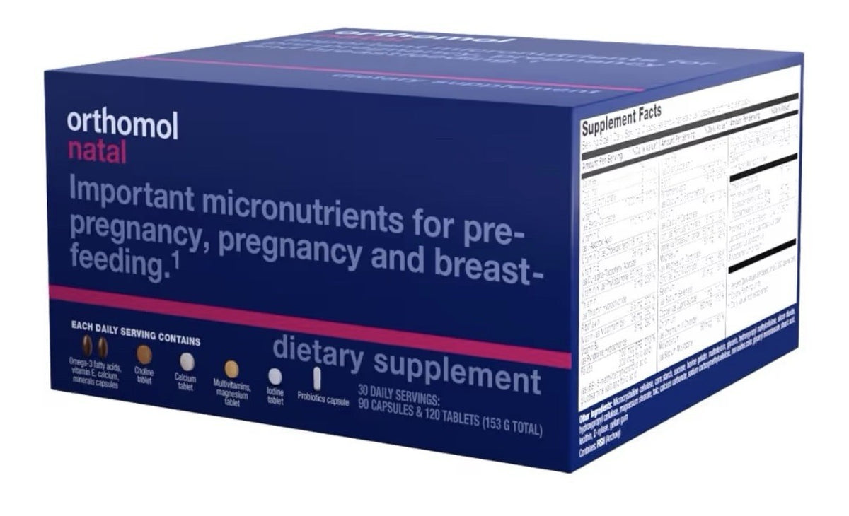 Orthomol Natal Supports Health for Pre-Pregnancy Breastfeeding 30 Daily Servings