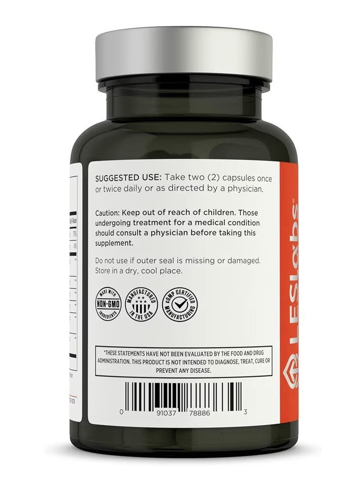 LES Labs Liver Support Promotes Healthy Liver Glutathione Detoxification 90 Caps