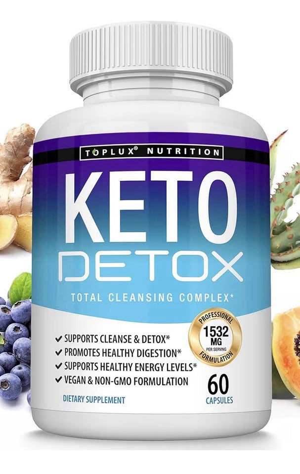 Toplux Keto Detox Total Cleansing Complex 1532 Mg Natural Detox 2 Pack