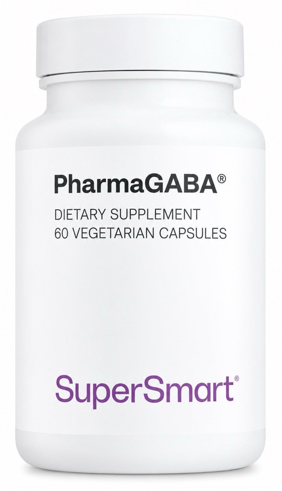Supersmart Pharma GABA 125mg per Day Patented 60 Vegetarian Capsules