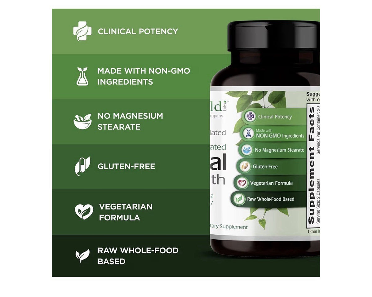 EMERALD LABS Adrenal Health Stress Relief Energy Support Restorative Sleep 60cap