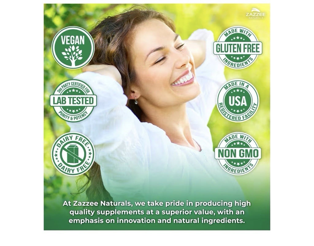 Zazzee Black Elderberry Supports Immune Antioxidant Activity 2Month Supply 120ca