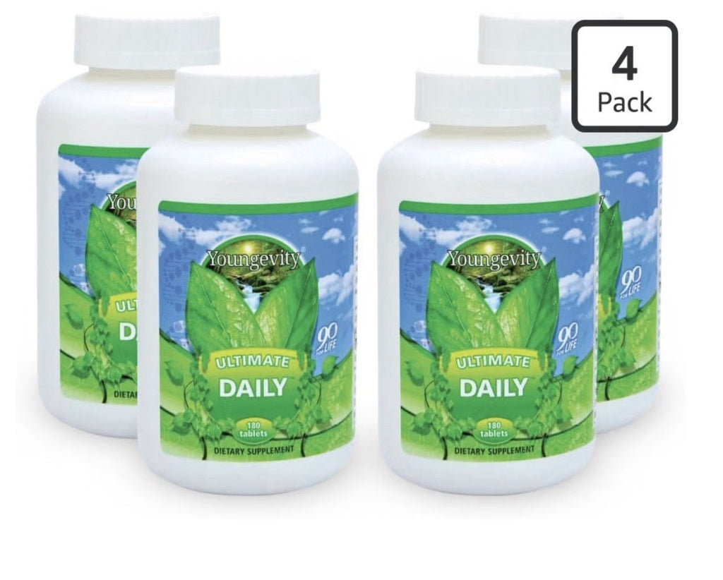 4 Pack Youngevity Ultimate Daily Mega Multivitamin Vitamins and Minerals