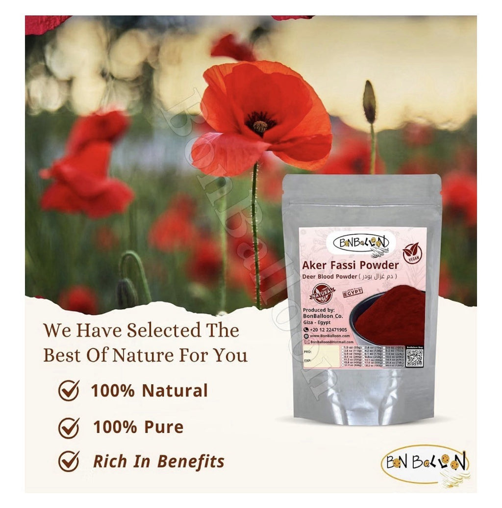 Aker Fassi Powder Pure Deer Blood Magic Dry Dried Herbal natural Halal 3.52 Oz