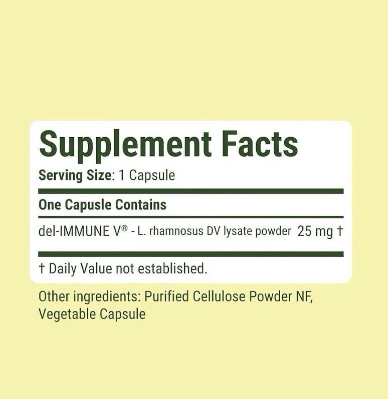 Del-Immune V Daily by Stellar Biotics Natural Immune Support Gut Health 120 Caps