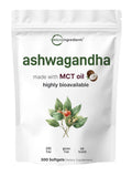 Micro Ingredients Ashwagandha Highly Bioavailability Made With Macao Oil 300sgel