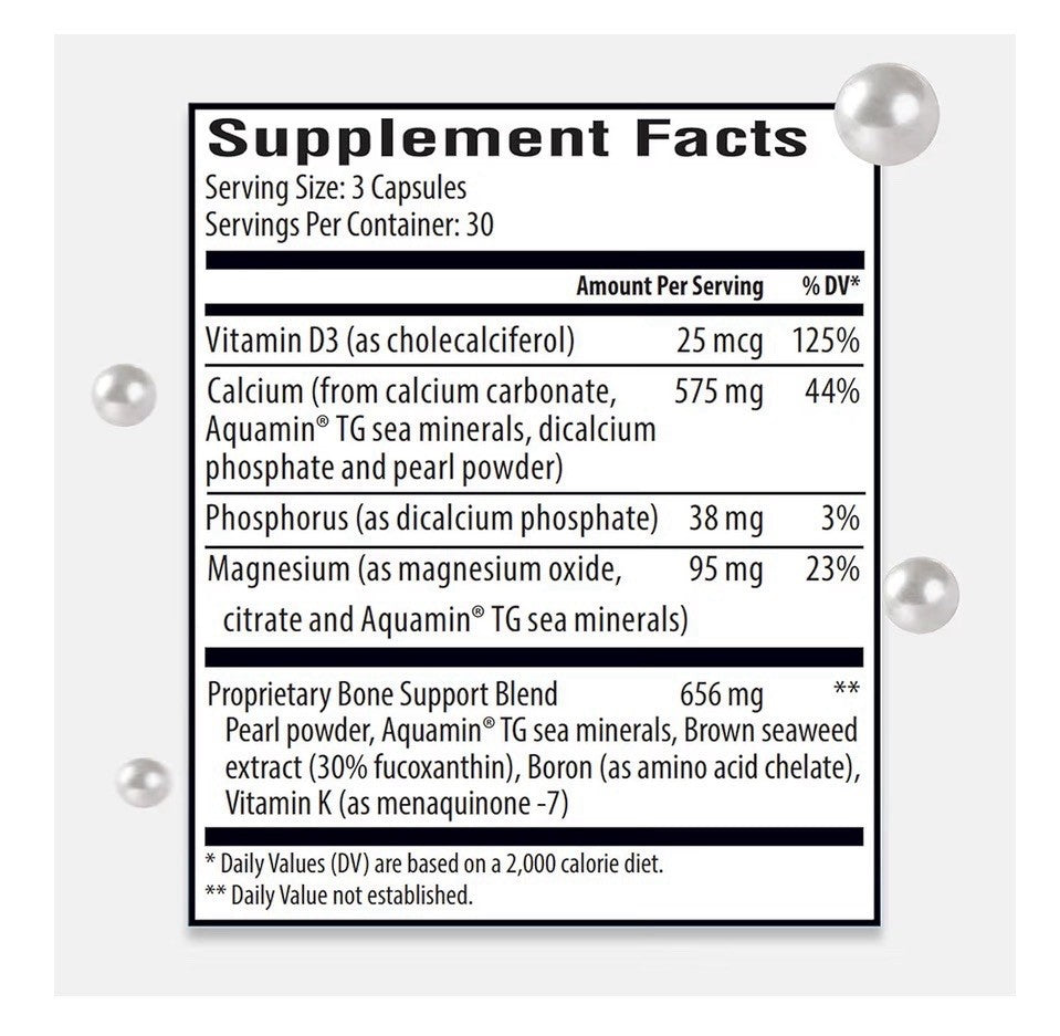 Expert Remedies Marine Recovery Calcium Bone Density Supplement Bone Health 90ca