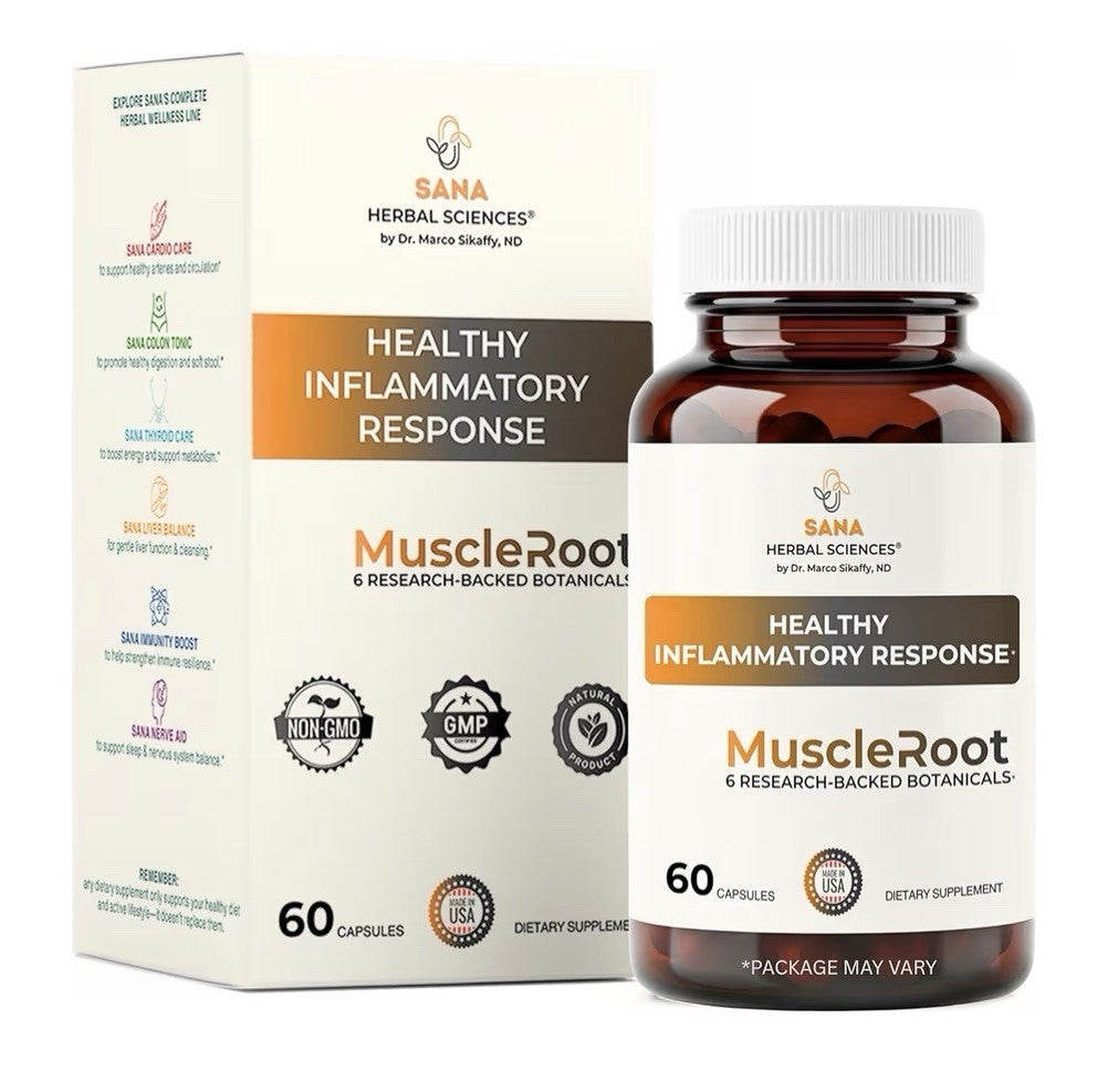 Sana Herbal Sciences Muscle Root Healthy Inflammatory Response Joints 60capsules