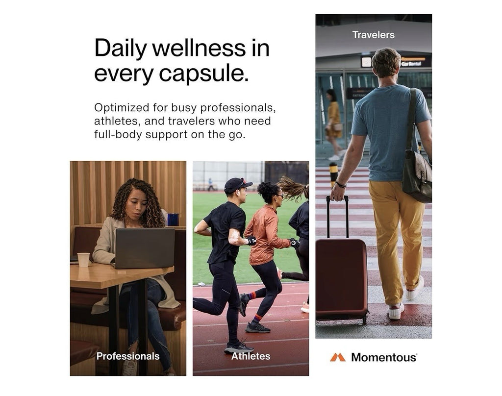 Momentous Essential Multi Foundational Multivitamin for Women & Men 120 Capsules