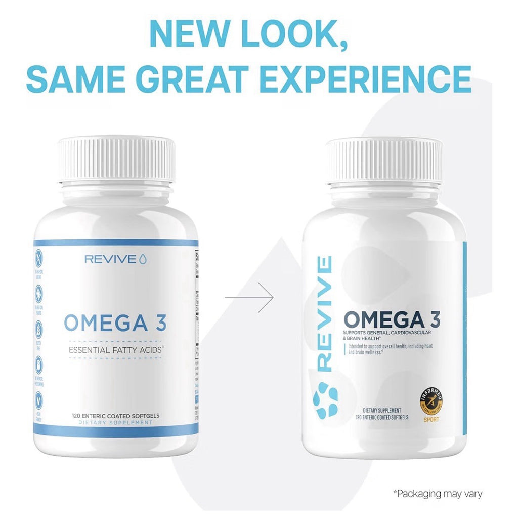 Revive Omega 3 EPA & DHA Support General Cardiovascular & Brain Health Men Women