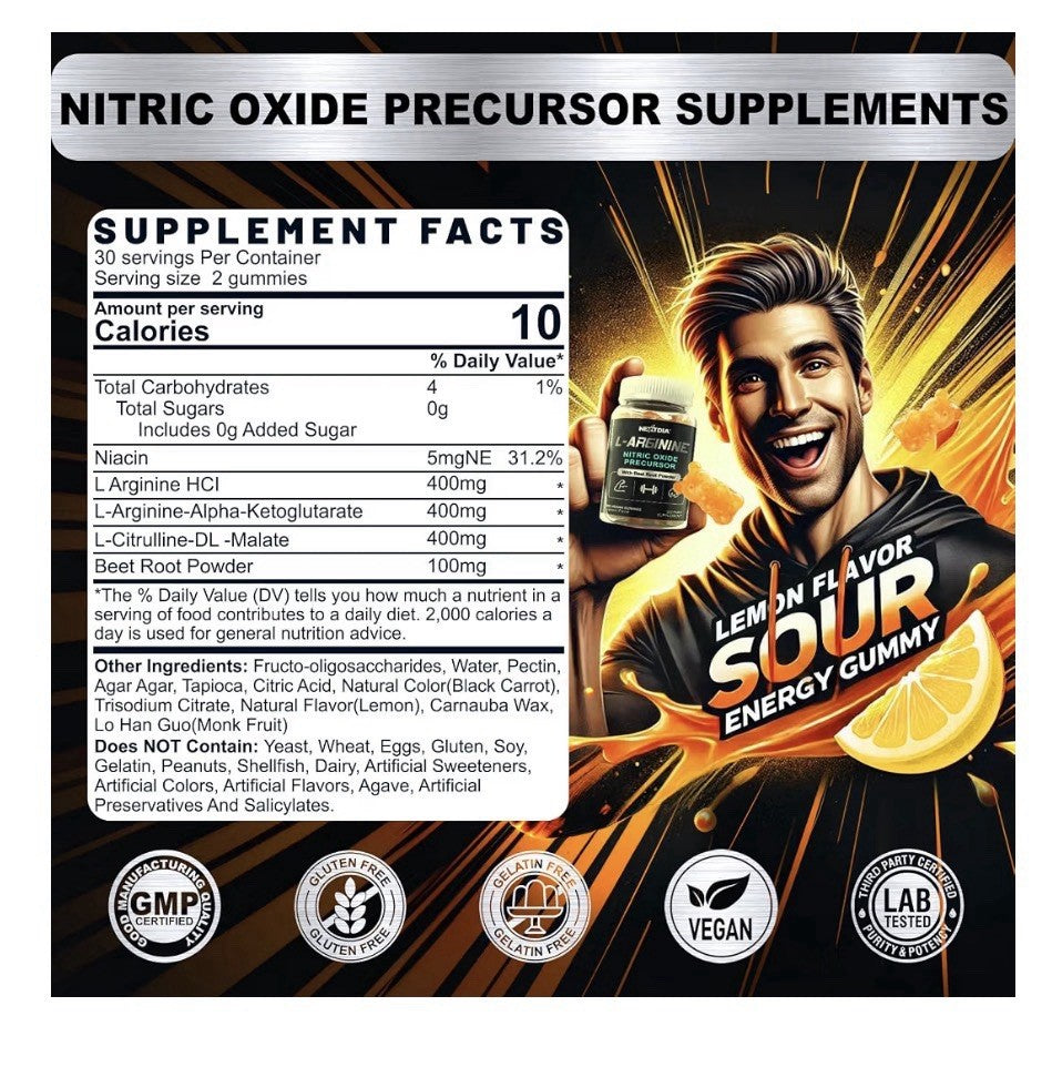 Nextdia L Arginine Nitric Oxide Precursor With Beet Root for Men & Women 2 Pack