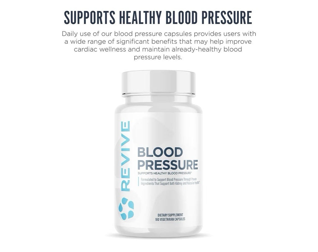 Revive Blood Pressure Support Heart Circulation Health Daily Wellness 180Capsule