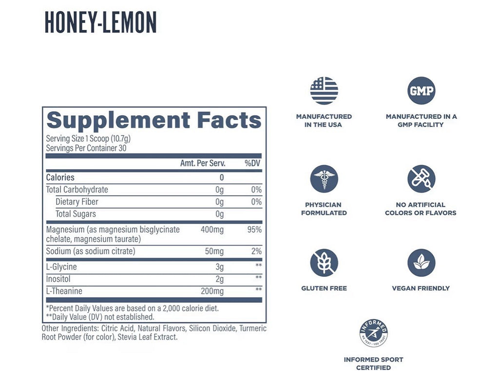 Revive Sleep MelatoninFree Sleep Formula Adults Honey Lemon Flavor Powder 30serv