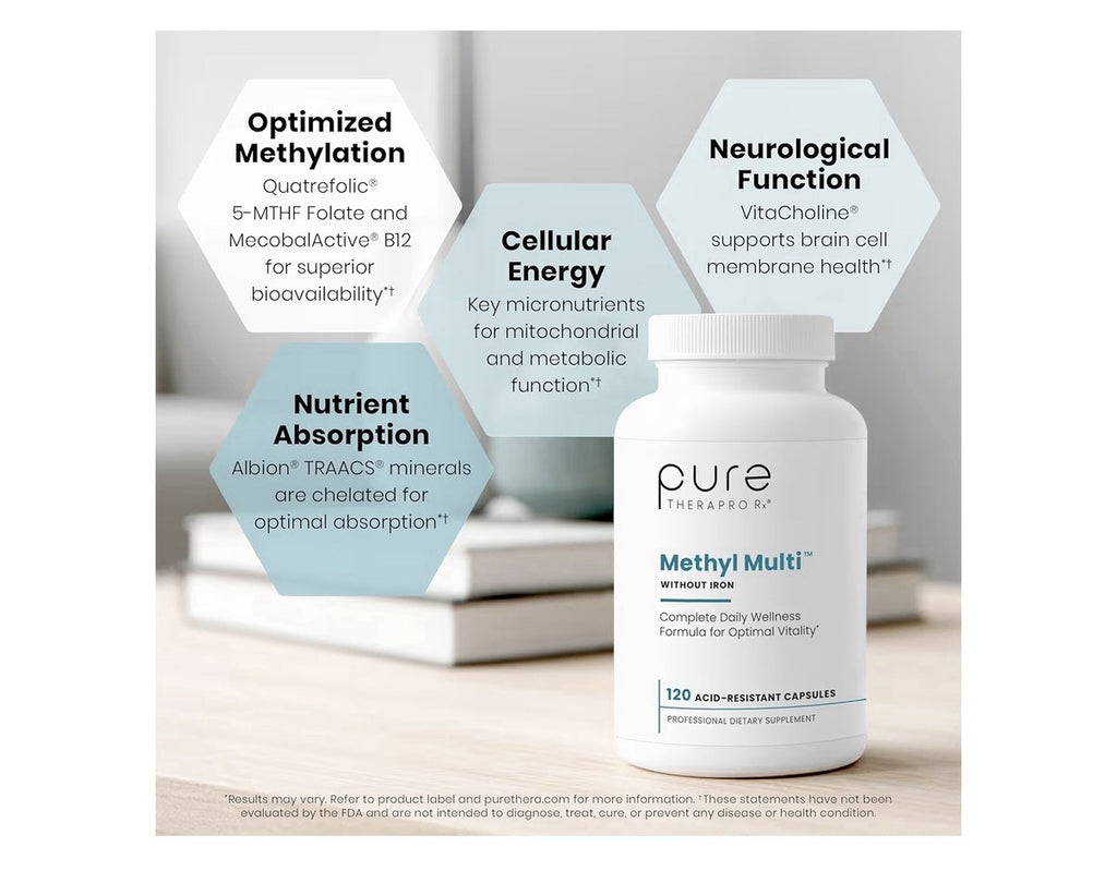 Pure Therapro Rx Methyl Multi Without Iron Methylated Multivitamin 2Month Supply