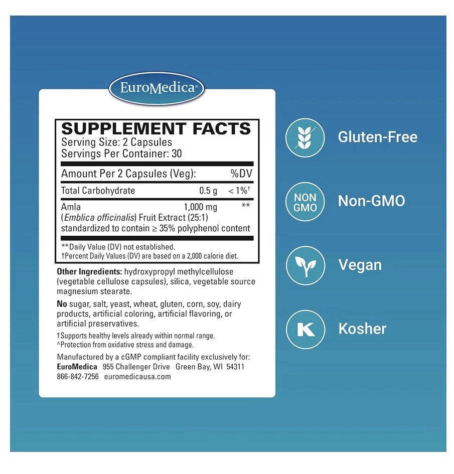 2 Pack EuroMedica Healthy Cholesterol and Triglycerides Immune Heart HDL Support