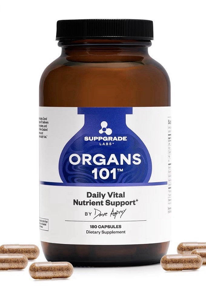 Suppgrade Labs Organs 101 Daily Vital Nutrient Support Grass-Fed Beef 180capsule