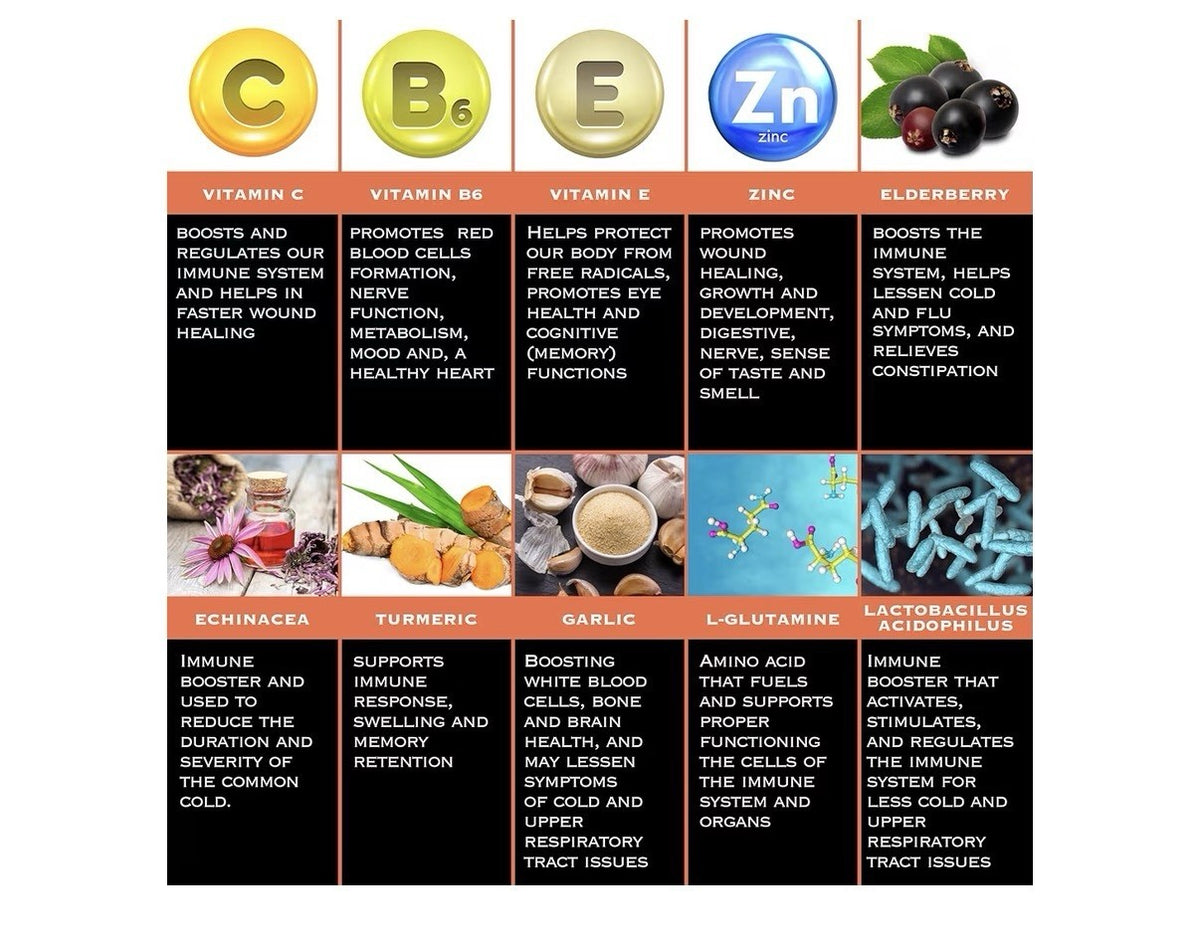 THE ENCLARE NUTRITION 10 in 1 Power Immunity Immune Support Booster 60 Capsules