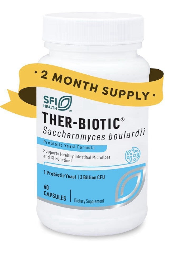 SFI Health THER-BIOTIC Saccharomyces Boulardii Probiotic Yeast Formula 60Capsule