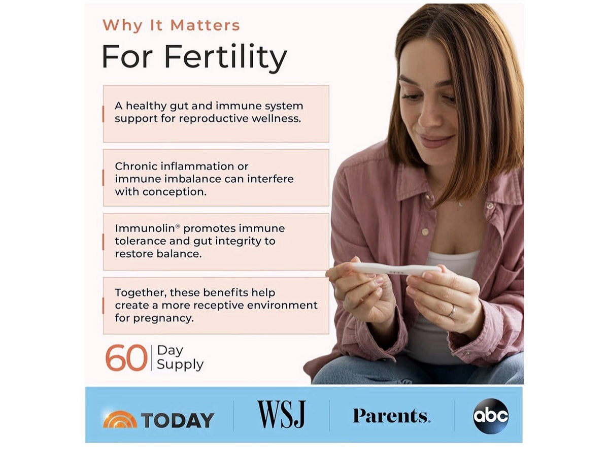 Molecular Fertility Immunoglobulin IgG ImmunoLin Supplement for Men Women 120Cap
