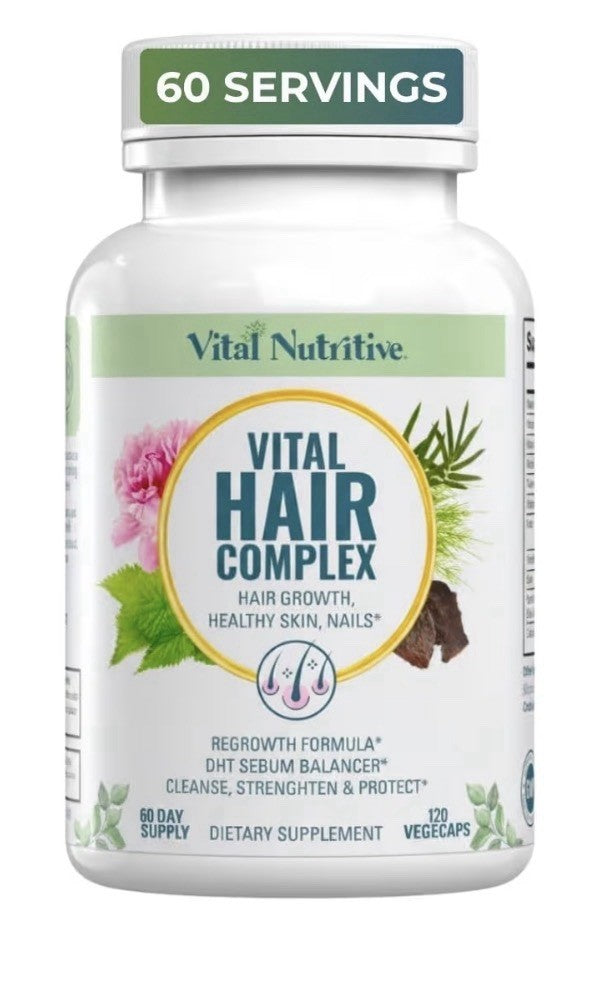 Vital Nutritive Vital Hair Complex Hair Skin Nails Health for Women & Men 120cap
