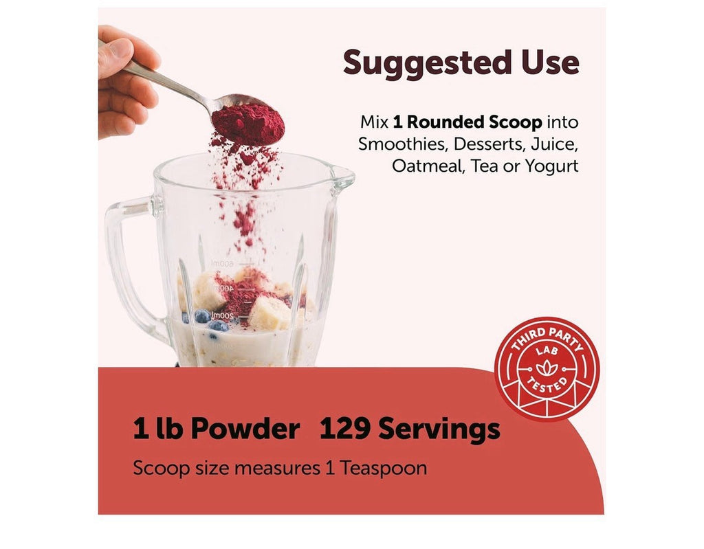 Micro Ingredients Beet Root Powder Raw Superfood Nitric Oxide 16 oz Drink Mix