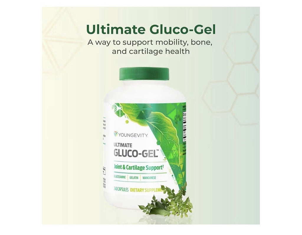 2 Pack Youngevity Ultimate Gluco-Gel Joint & Cartilage Support Tendons Bones