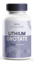 ORATONICS Lithium Orotate 10mg Trace Mineral Supplement Cognitive Clarity 60caps