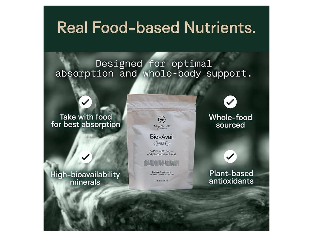 Adapt Naturals Multi Bio-Avail Multivitamin  phytonutrient blend Women Men 120ca
