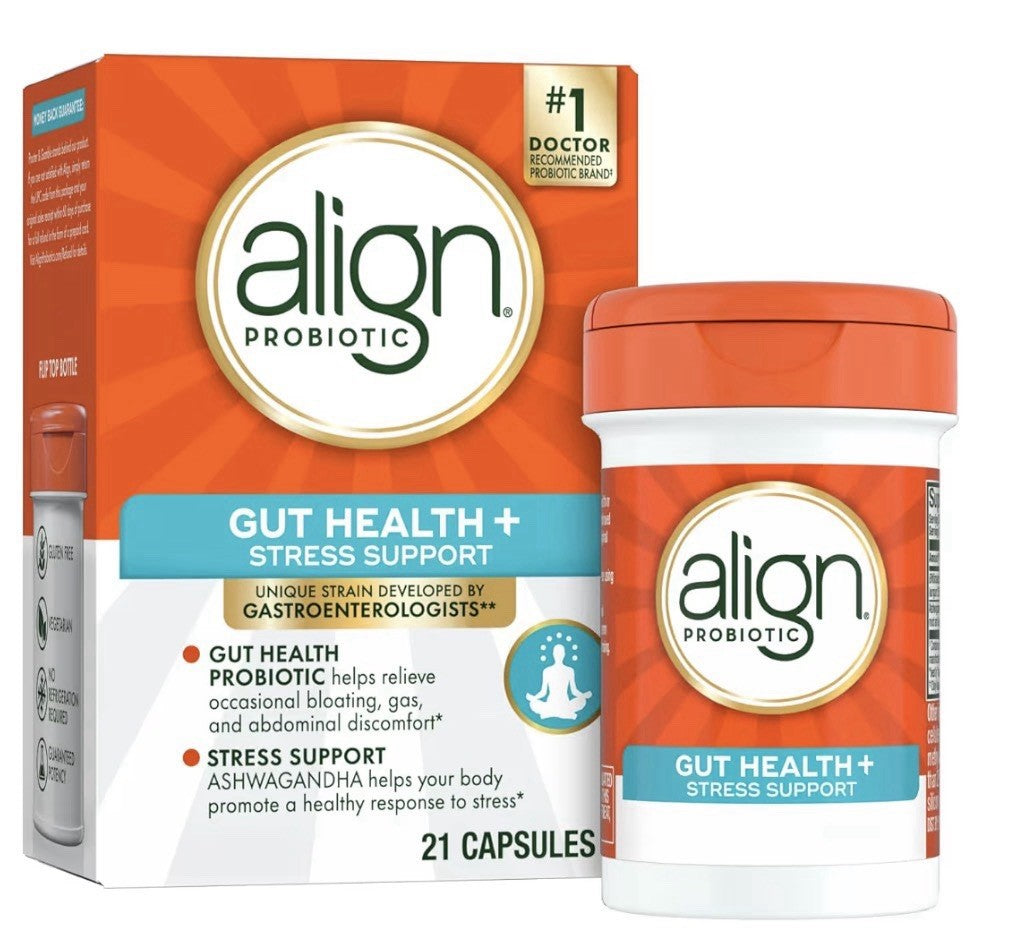 Align Probiotic Gut Health + Stress Support Digestive Health Calm Mind 2 Packs