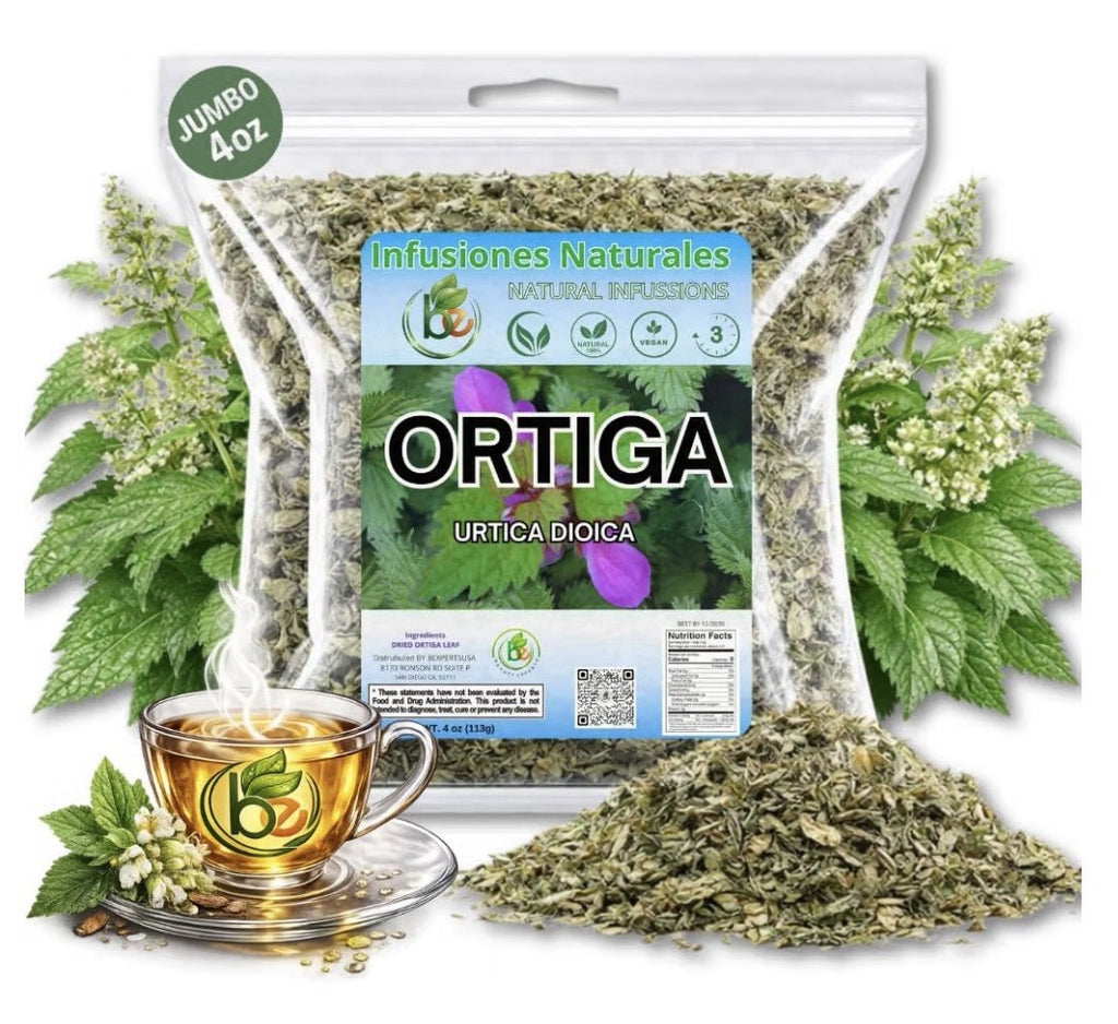 B-Experts Ortiga Herbal Tea Natural URTICA DIOICA Dried Loose Leaf 4 oz