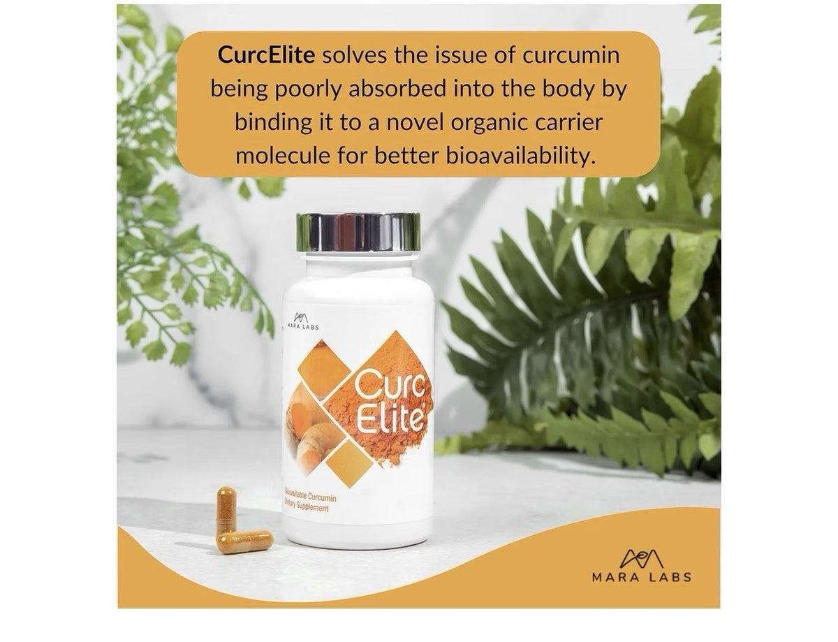 Mara Labs CurcElite Curcumin Turmeric Extract 95% Curcuminoids 30 Capsules