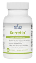 Arthur Andrew Medical Serretia Serrapeptase Pure Formula Sinus Support 30Capsule
