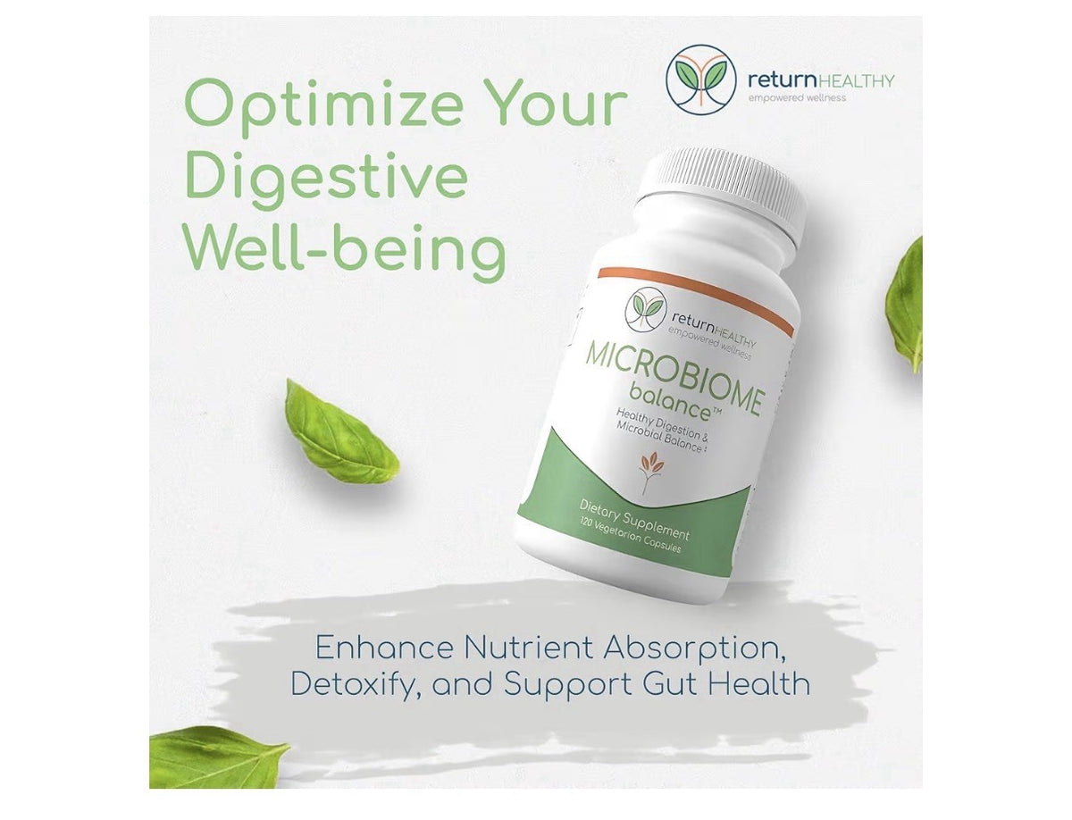 Microbiome Balance Healthy Digestion Microbial Balance Gut Digestive Health 120c