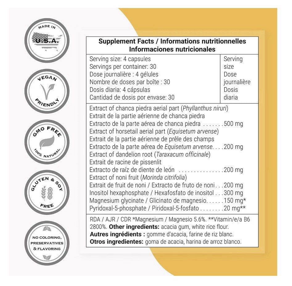 Supersmart Kidney Detox Formula 120 Vegetarian Capsules