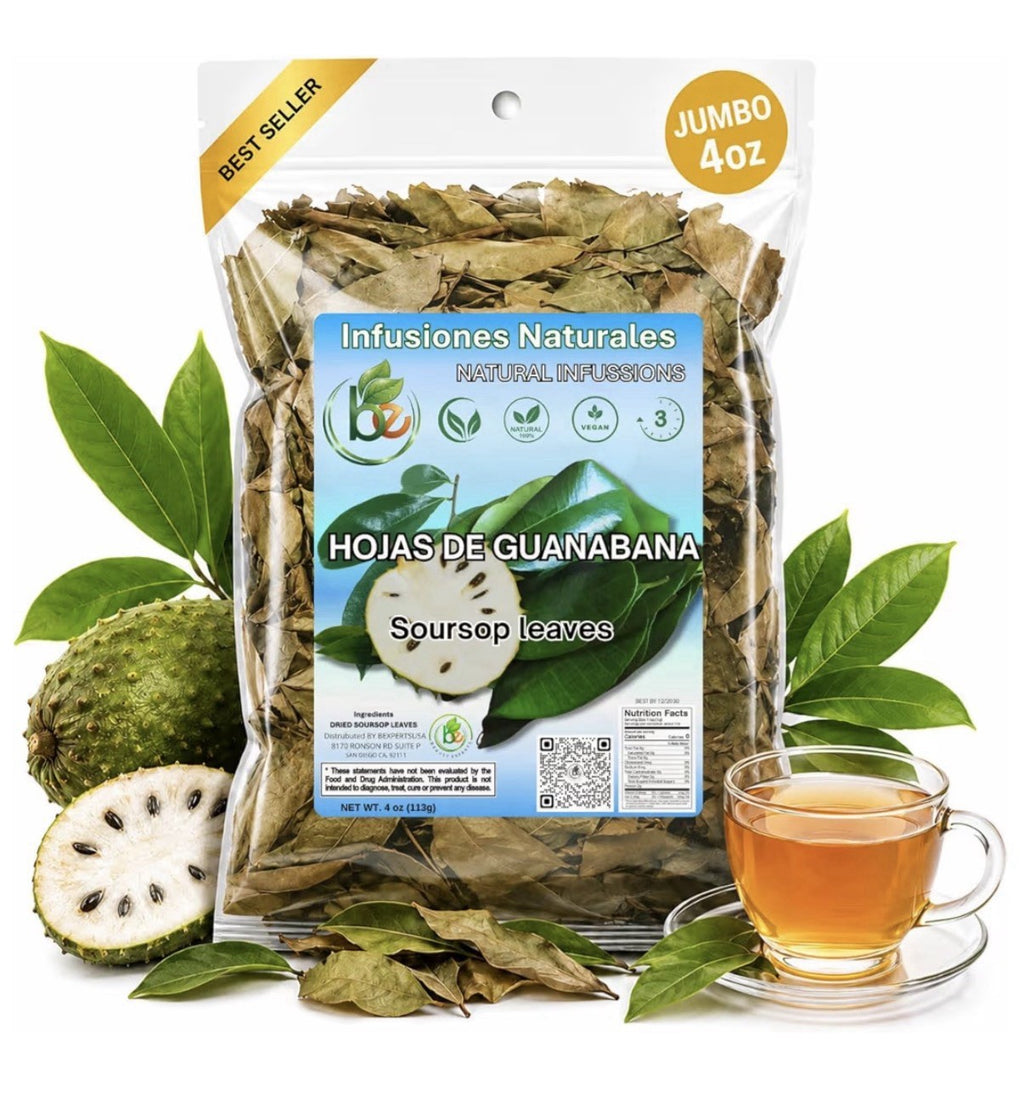 B-Experts Hojas De Guanabana Soursop Leaves Tea 100% Natural 4 oz