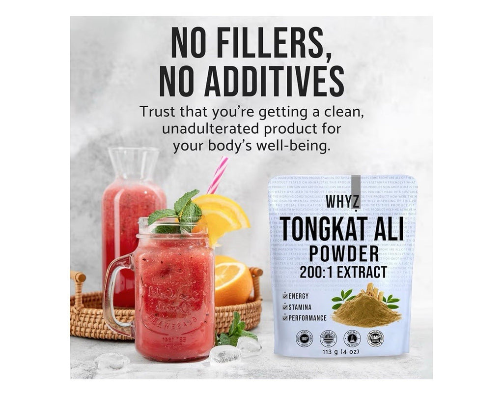 TongkatAli  Powder 113g Pure Longjack 200:1 Extract Eurycoma Longifolia 4oz