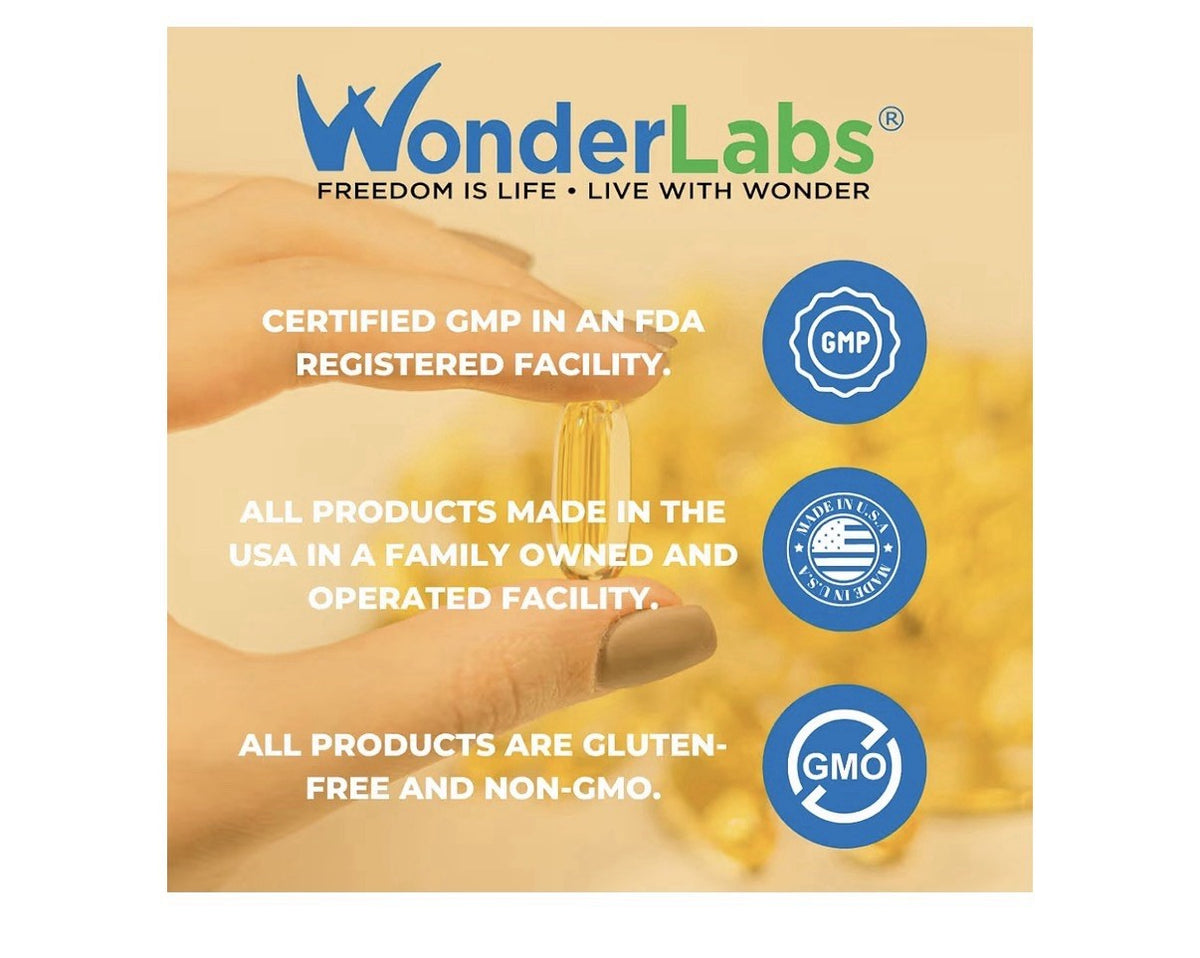 Wonder Laboratories EZ Omega-3 Atlantic Menhaden Fish Oil Supplement 2000mg 180s