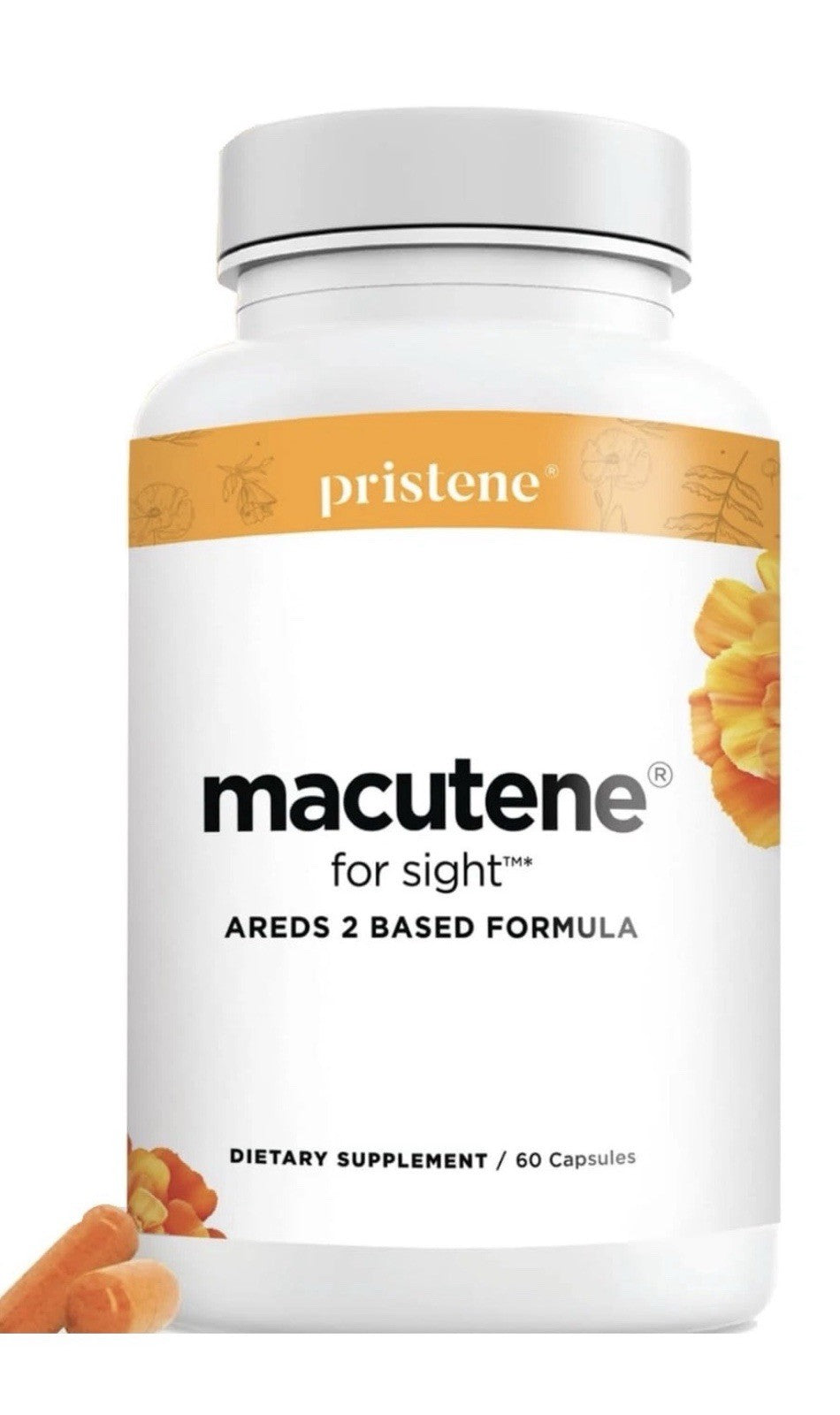 Pristene Macutene For Sight Areds 2 Based Formula Eye Macular Vitamins 60capsule