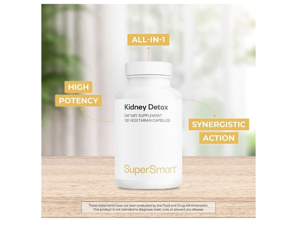 Supersmart Kidney Detox Formula 120 Vegetarian Capsules