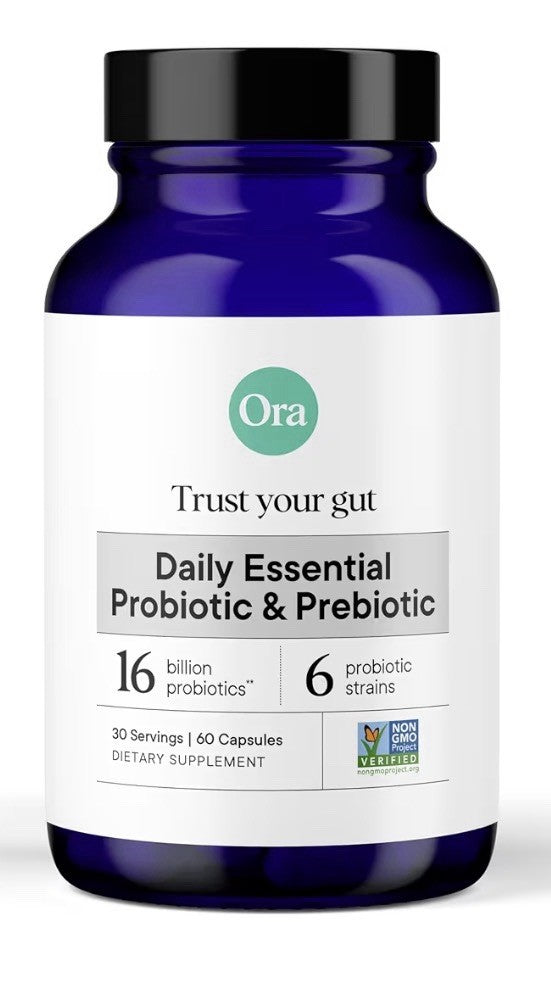 Ora Trust Your Gut Probiotic Prebiotic 16 Billion Probiotic 6 Probiotic Strains