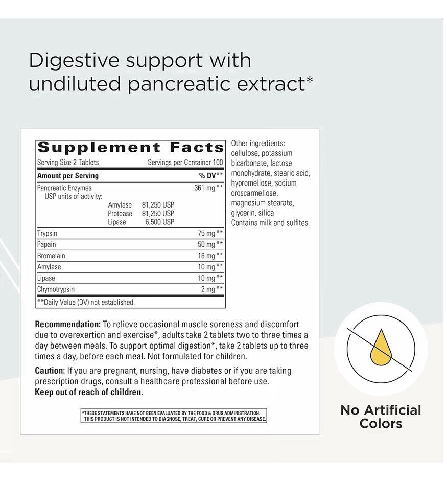 Integrative Therapeutics Bio-Zyme Systemic Enzymes Pancreatic Enzyme Complex