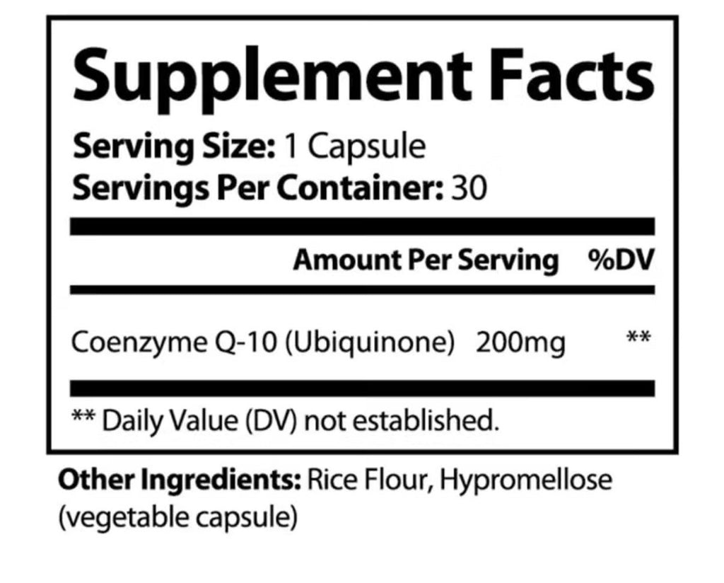 PureNature CoQ10 Ubiquinone Dietary Supplement 30 Capsules