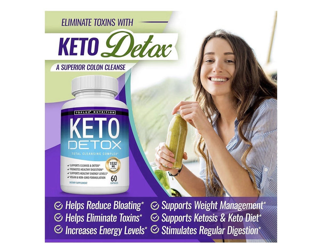 Toplux Keto Detox Total Cleansing Complex 1532 Mg Natural Detox 2 Pack
