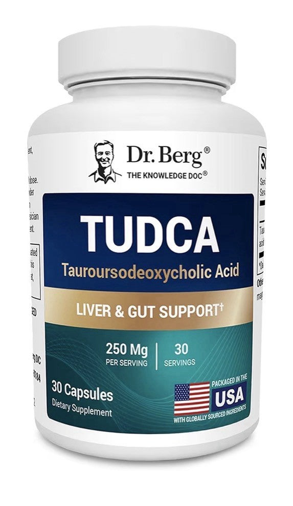 Dr. Berg TUDCA Tauroursodeoxycholic Acid Liver Gut Gallbladder Support 30capsule