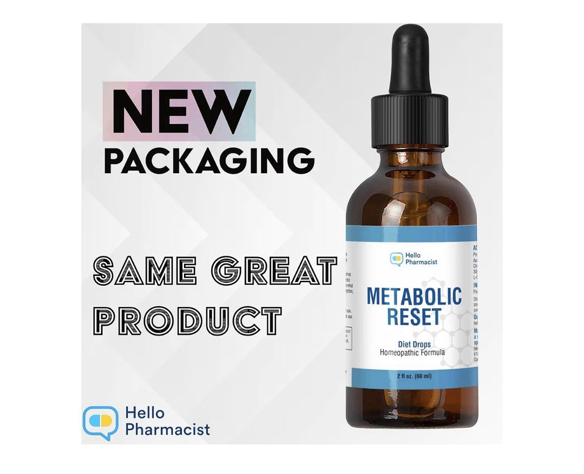 HelloPharmacist Original Metabolic Reset Homeopathic Diet Drops Original Formula