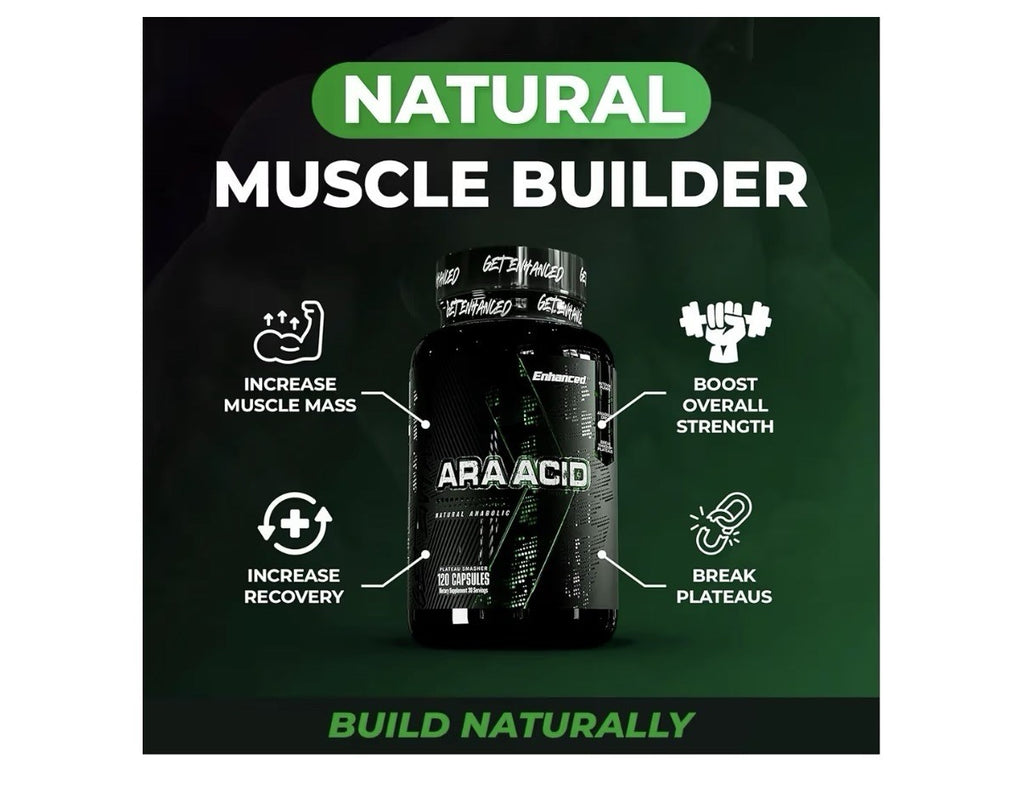 Enhanced Labs ARA ACID Arachidonic Acid Muscle Building Supplement 1400mg 120cap