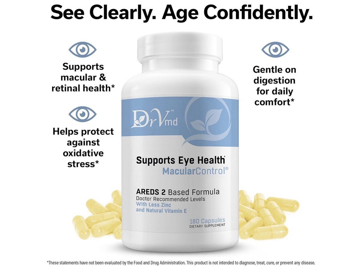 DrVmd AREDS 2 Based Formula Supports Eye Health Macular Control  180 Cpaules