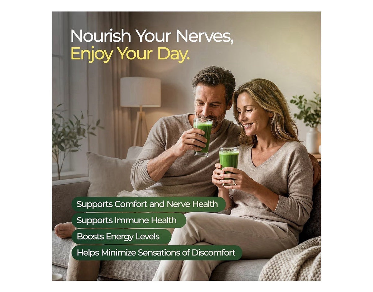 The Nerve Brand Neuropathy Blend Powder Nerve Health 30 Servings Citrus Breeze